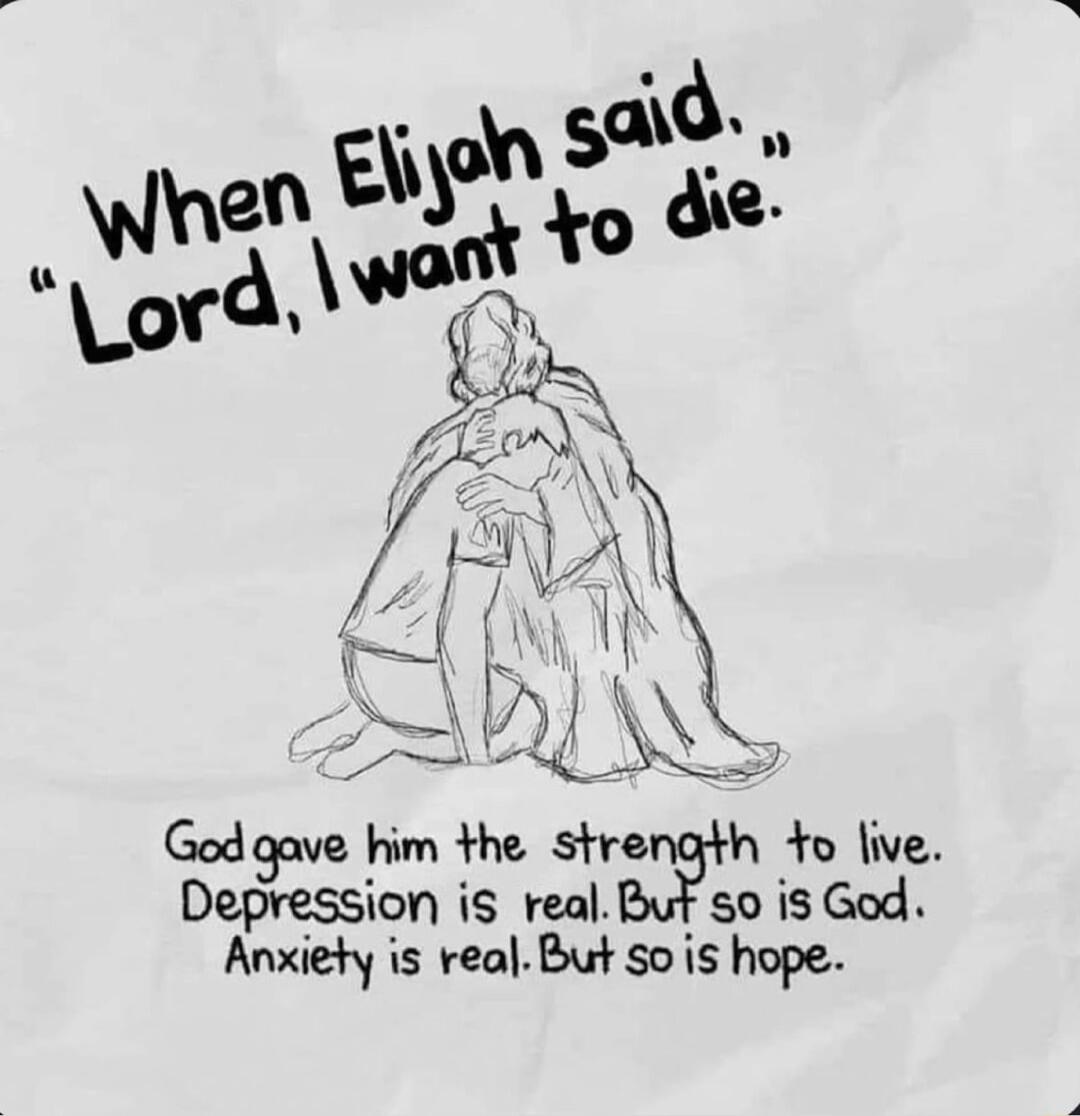 S Ll Godgave him the strength fo live Depression is real But 50 is God Anxiety is real But sois hope