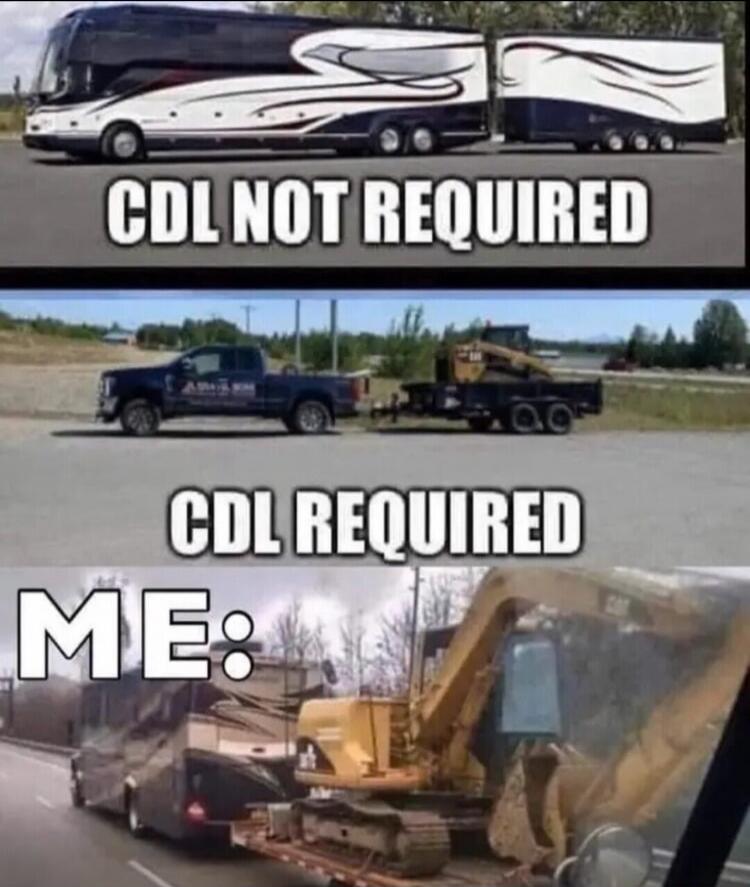 CDL NOT REQUIRED CDL REQUIRED ME: