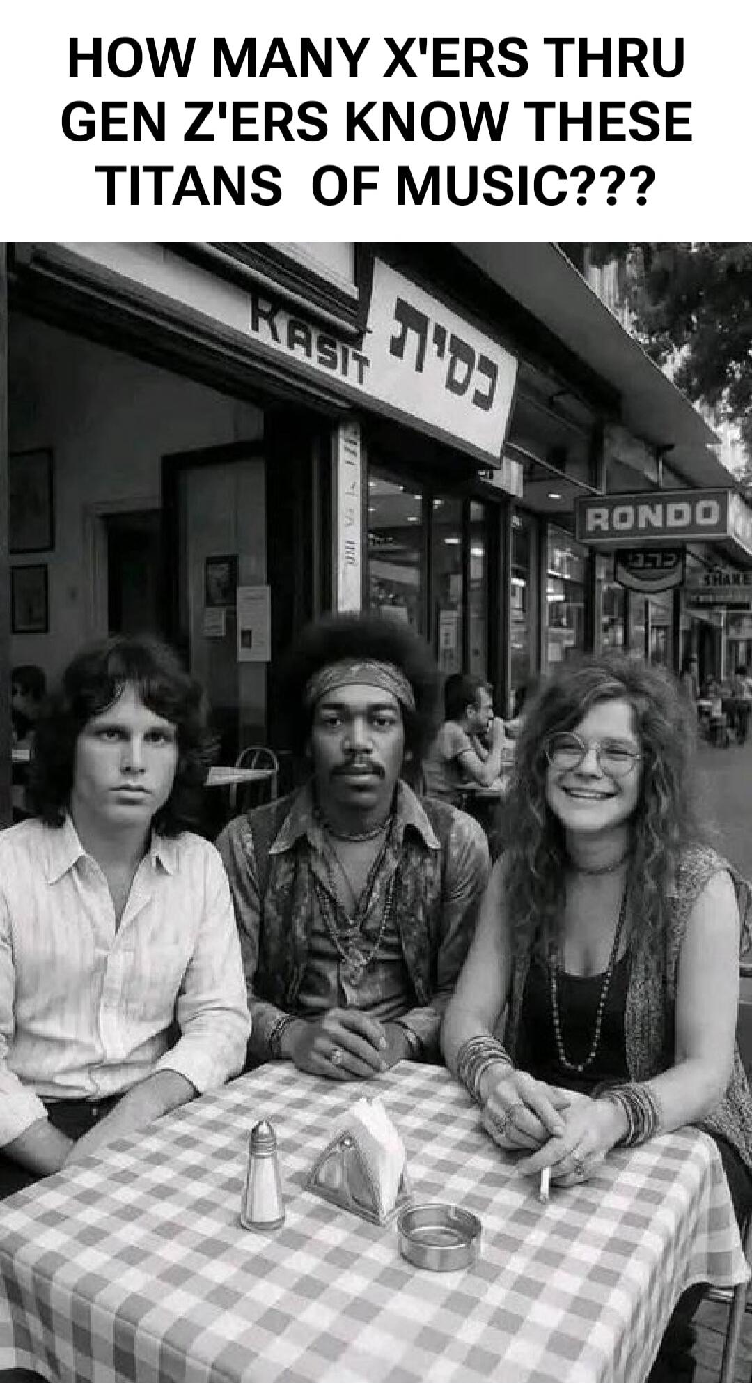 HOW MANY X'ERS THRU GEN Z'ERS KNOW THESE TITANS OF MUSIC???