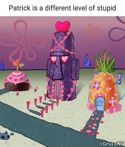 Patrick is a different level of stupid