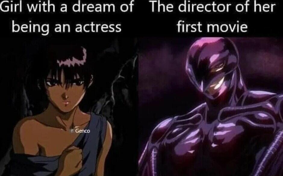 Girl with a dream of The director of her being an actress first movie
