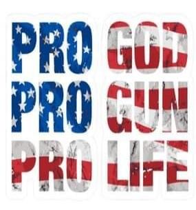PRO GOD PRO GUN PRO LIFE