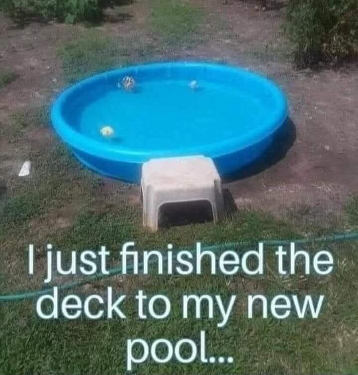 I just finished the deck to my new pool...