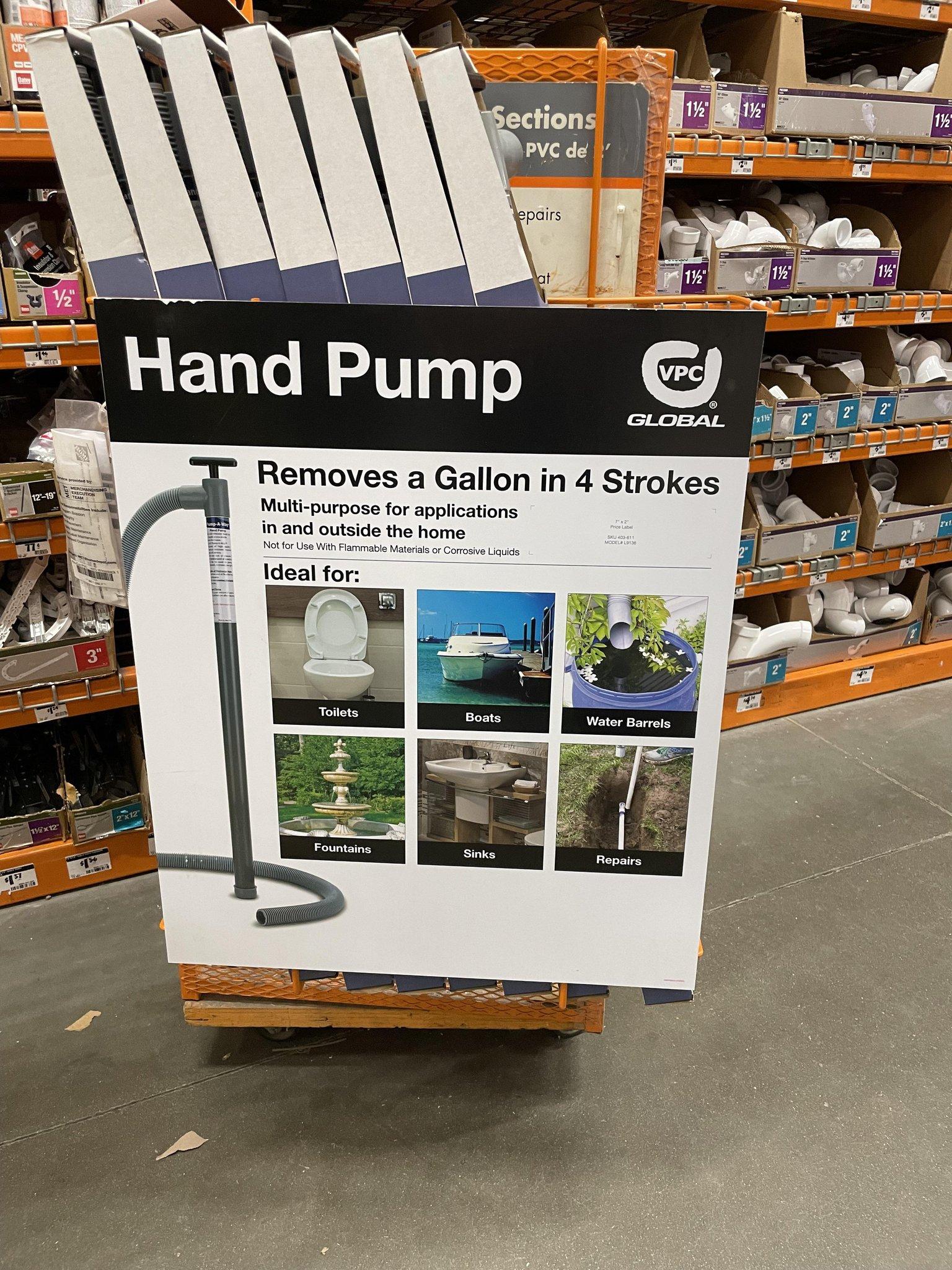 Removes a Gallon in 4 Strokes Multi purpose for applications in and outside the home Nt for Use With Flammable Materials or Corrosive Liquids Toilets Repairs