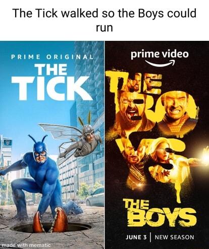 The Tick walked so the Boys could run prime video JUNE 3 NEw season