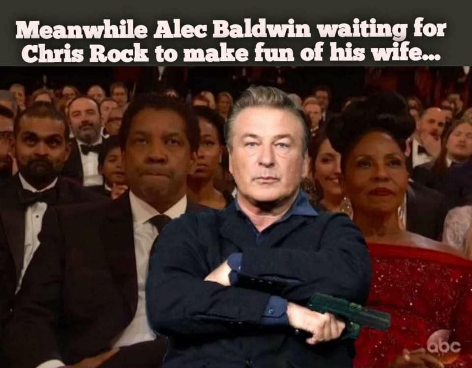 Meanwhile Alec Baldwin wai for Chskocktomkefunofhis Y