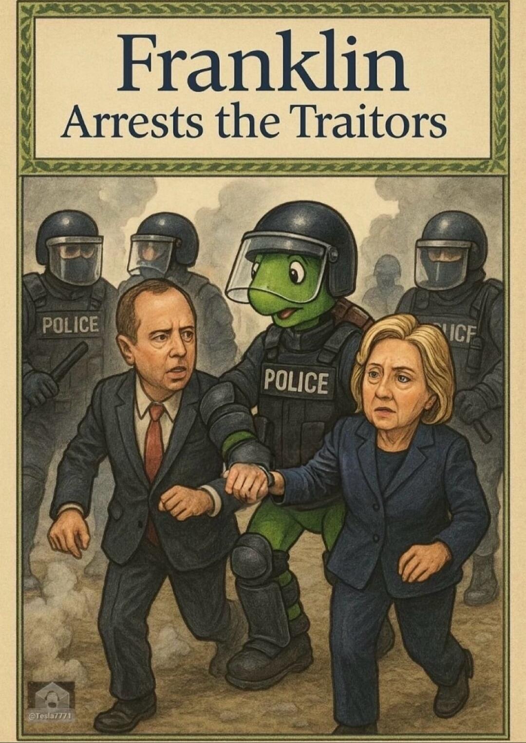 Franklin Arrests the Traitors