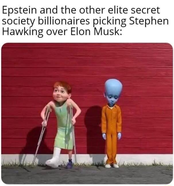 Epstein and the other elite secret society billionaires picking Stephen Hawking over Elon Musk: