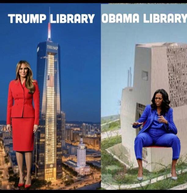 TRUMP LIBRARY OBAMA LIBRARY TRUMP