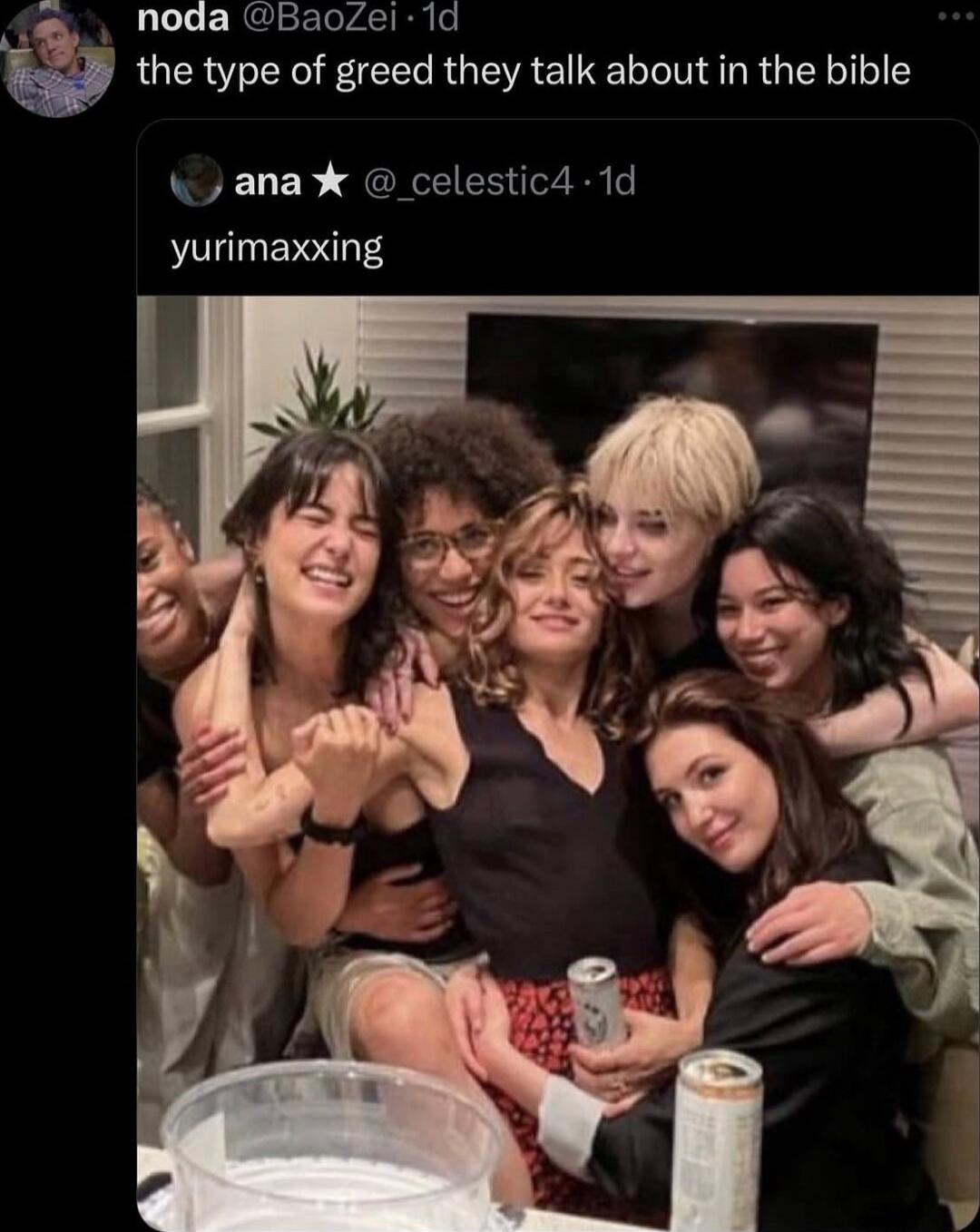 the type of greed they talk about in the bible
yurimaxxing