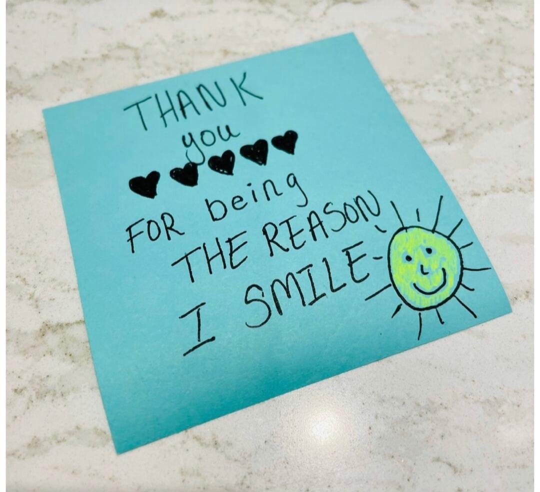 THANK you FOR being THE REASON I SMILE-
