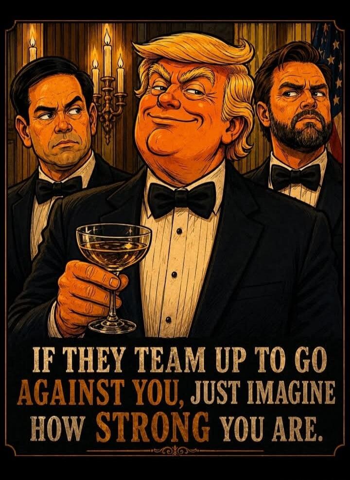 IF THEY TEAM UP TO GO AGAINST YOU, JUST IMAGINE HOW STRONG YOU ARE.
