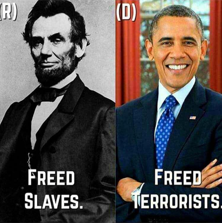Freed Slaves.
Freed Terrorists.