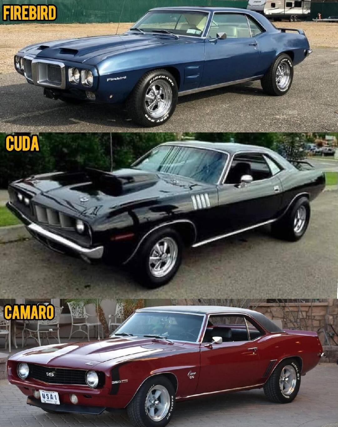 FIREBIRD
CUDA
CAMARO