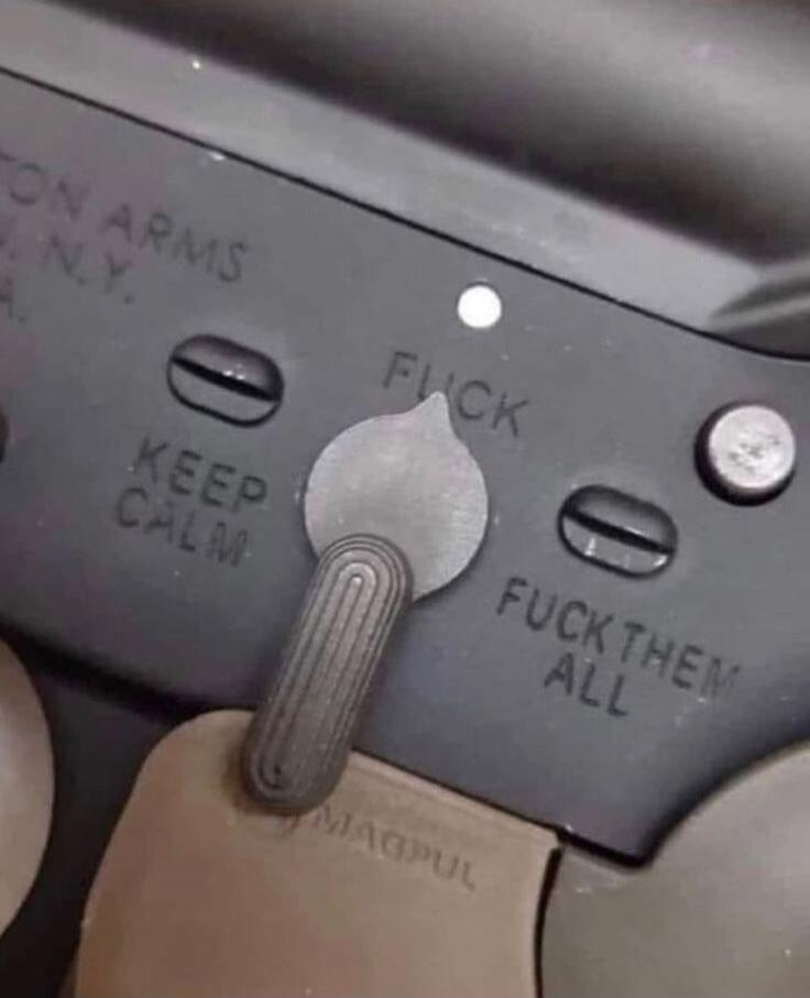 FUCK
KEEP CALM
FUCK THEM ALL