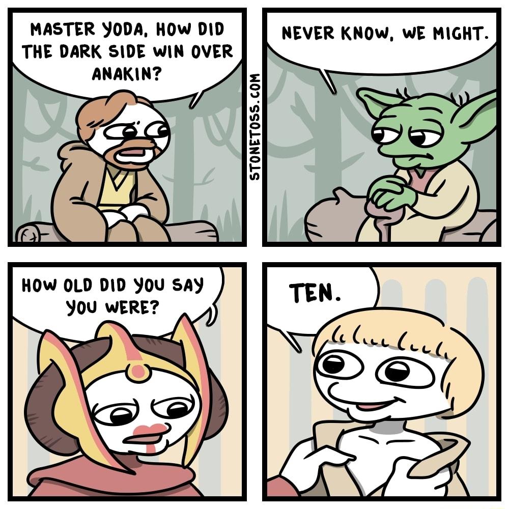 MASTER YODA HOW DID THE DARK SIDE WIN OVER ANAKIN