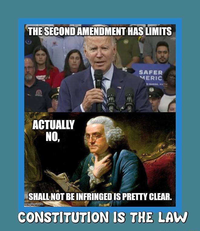 ASHALLNOT BE lHFnIIEEIl 1S PRETTY CLEAR CONSTITUTION IS THE LAW