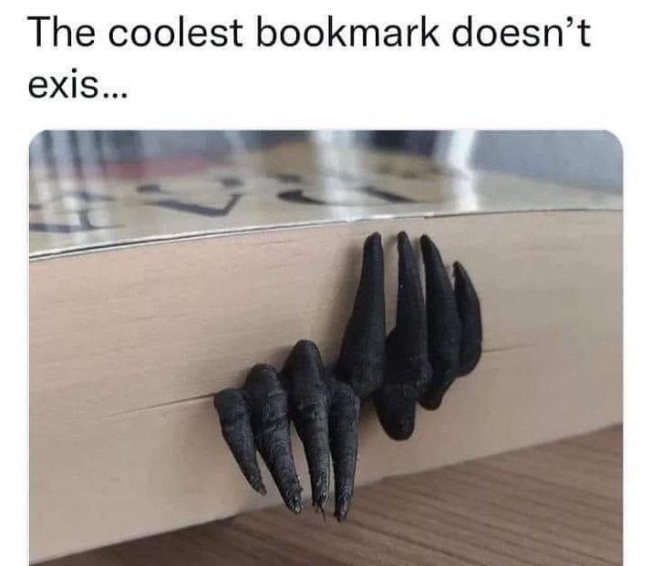 The coolest bookmark doesnt exis