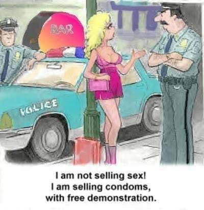I am not selling sex am selling condoms with free demonstration