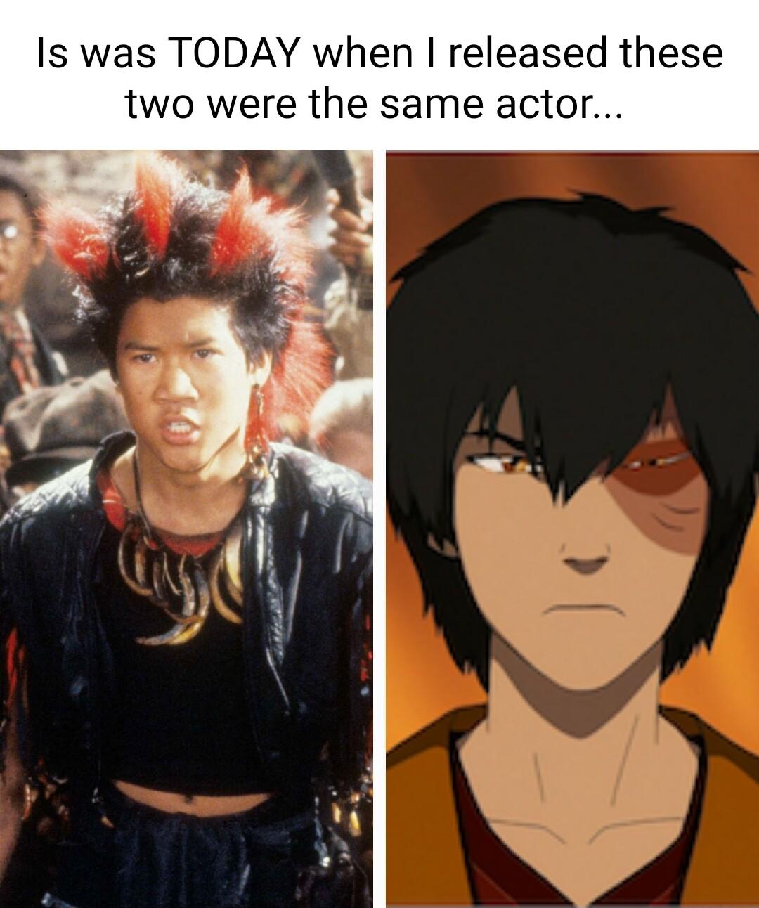 Is was TODAY when released these two were the same actor