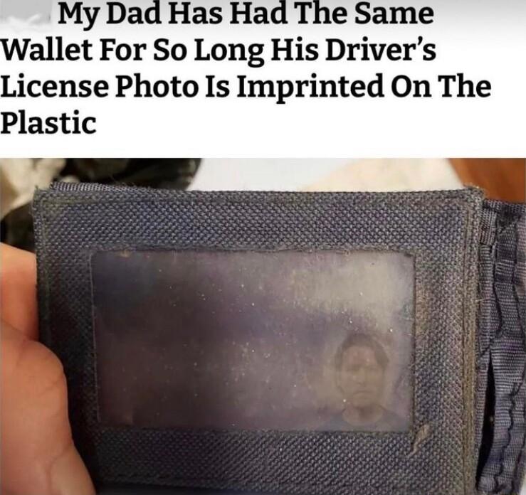 allet For So Long His Drivers icense Photo Is Imprinted On The