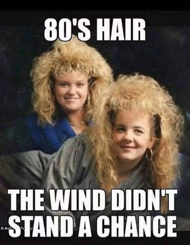 80'S HAIR THE WIND DIDN'T STAND A CHANCE