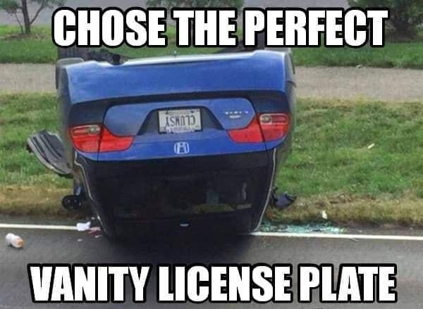 CHOSETHEPERFECT VANITY LICENSE PLATE