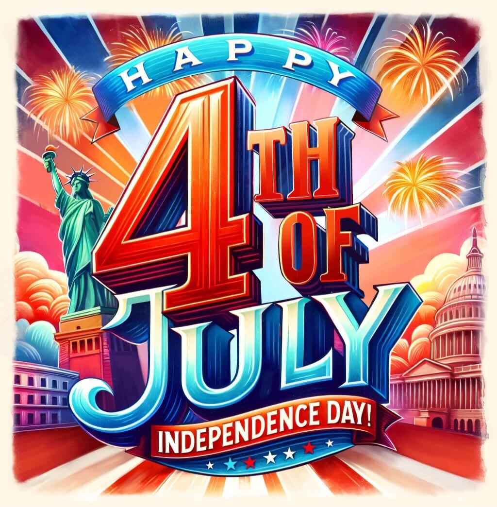 HAPPY 4TH OF JULY INDEPENDENCE DAY!
