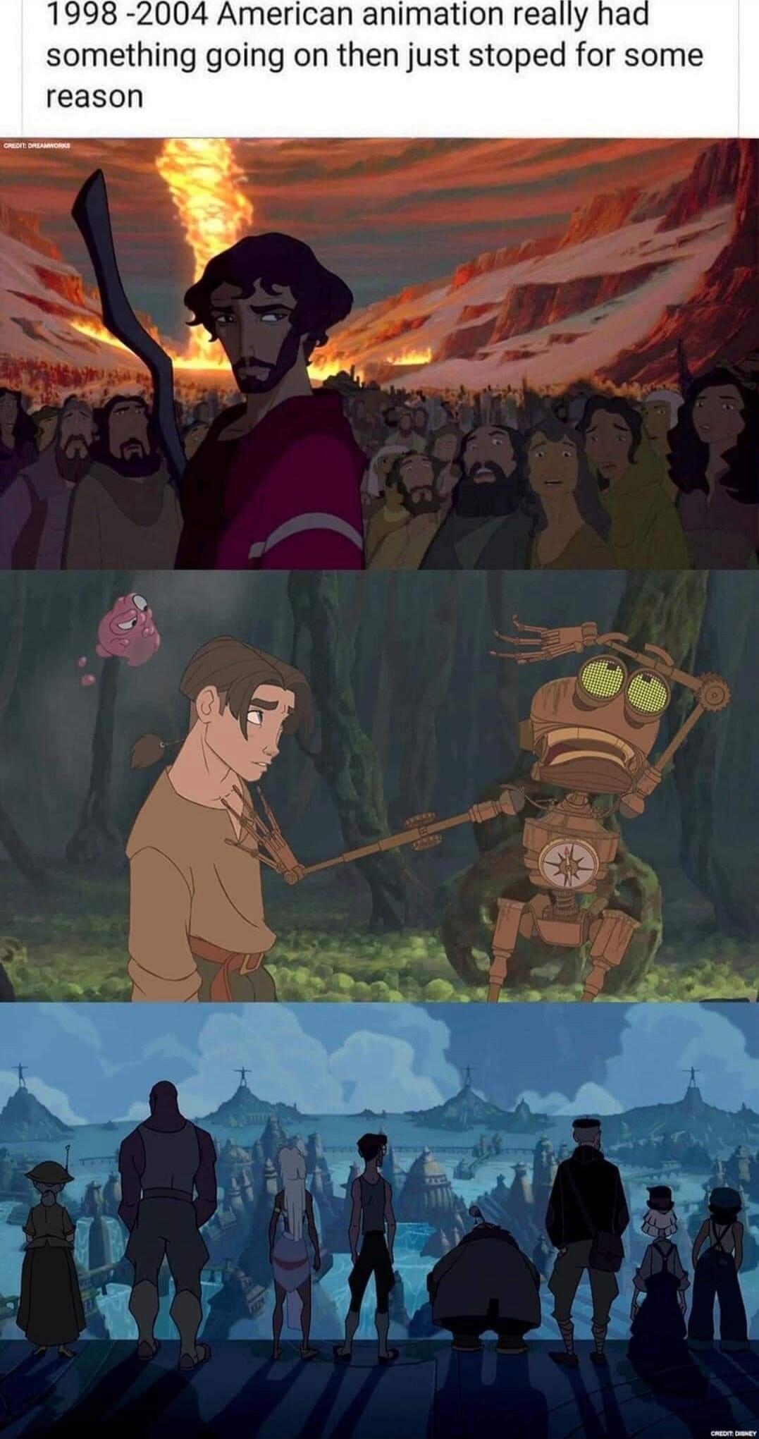 1998 -2004 American animation really had something going on then just stopped for some reason