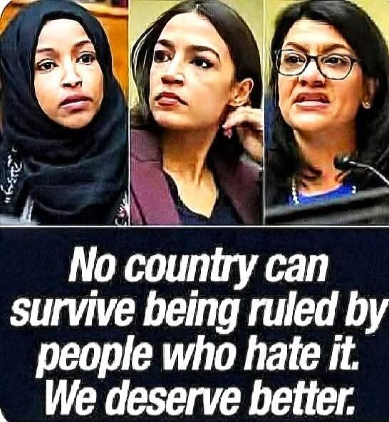 No country can survive being ruled by people who hate it. We deserve better.