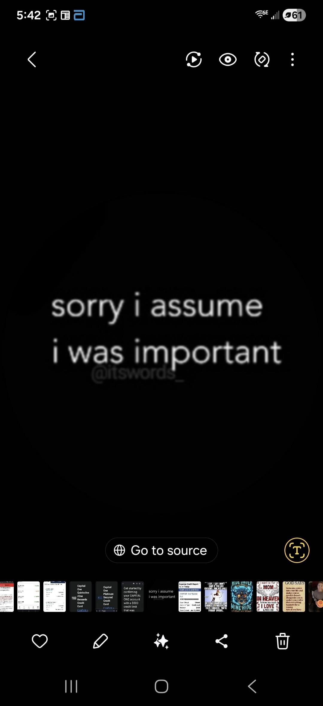 sorry i assume i was important