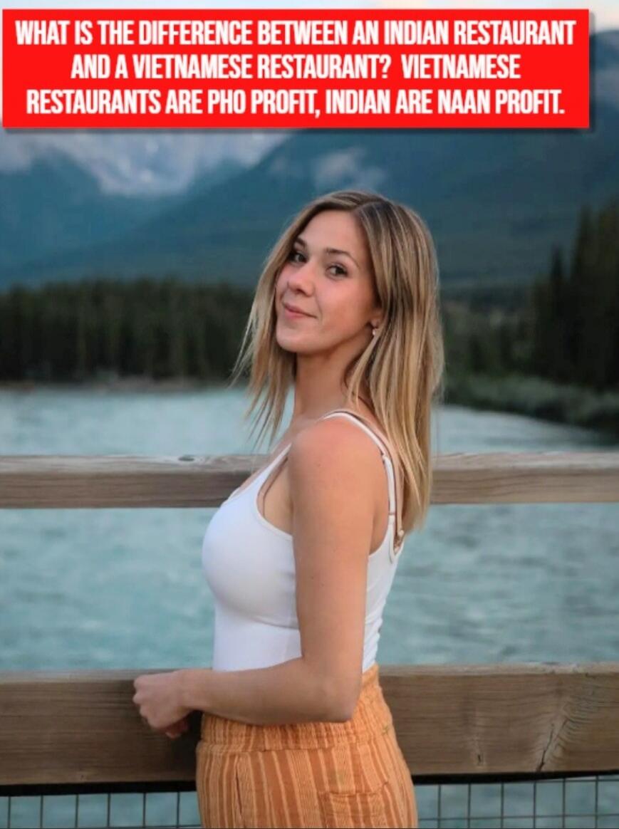 WHAT IS THE DIFFERENCE BETWEEN AN INDIAN RESTAURANT AND A VIETNAMESE RESTAURANT? VIETNAMESE RESTAURANTS ARE PHO PROFITT, INDIAN ARE NAAN PROFIT.