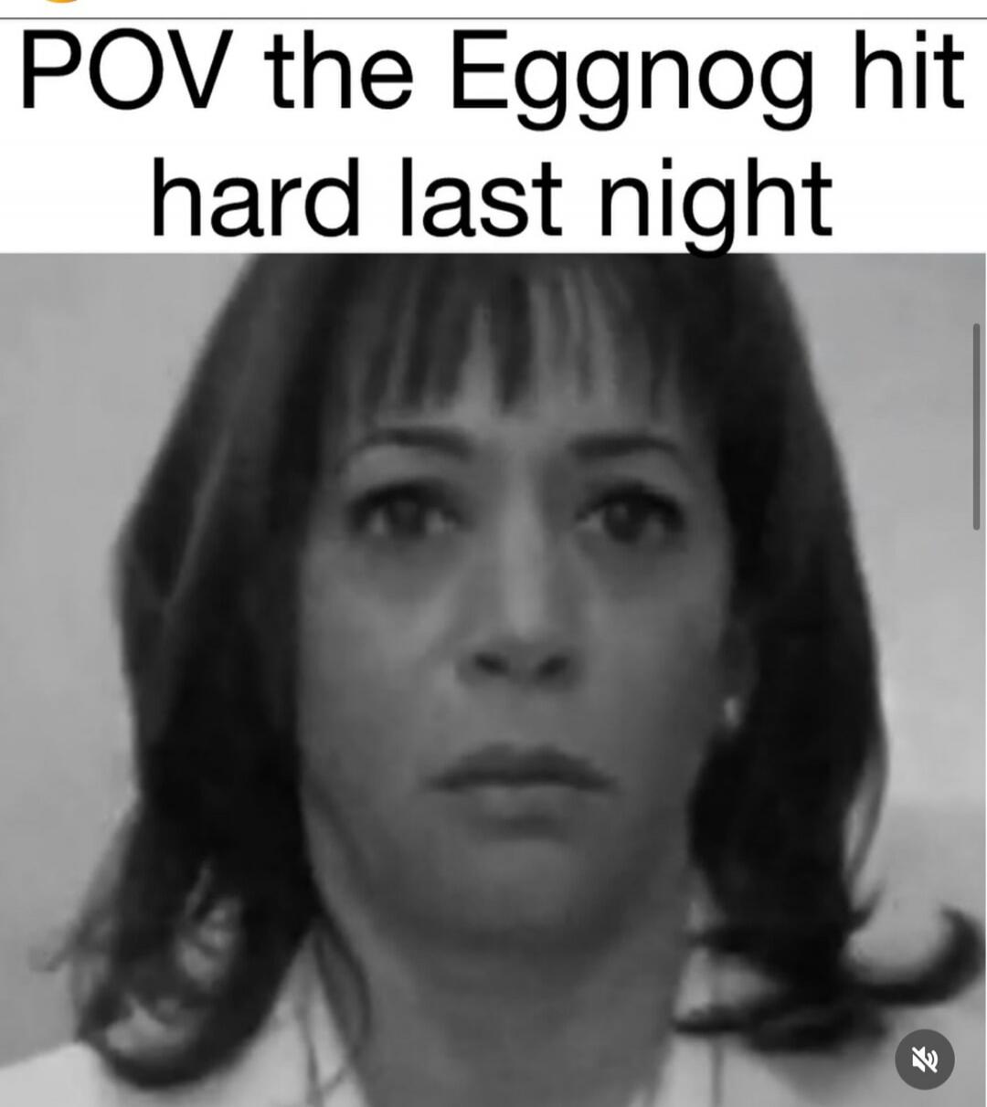 POV the Eggnog hit hard last night