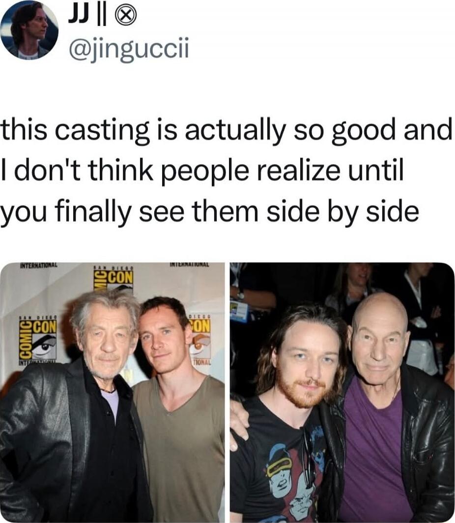 this casting is actually so good and I don't think people realize until you finally see them side by side