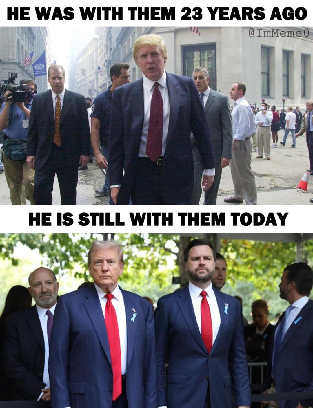 HE WAS WITH THEM 23 YEARS AGO i TImMETED