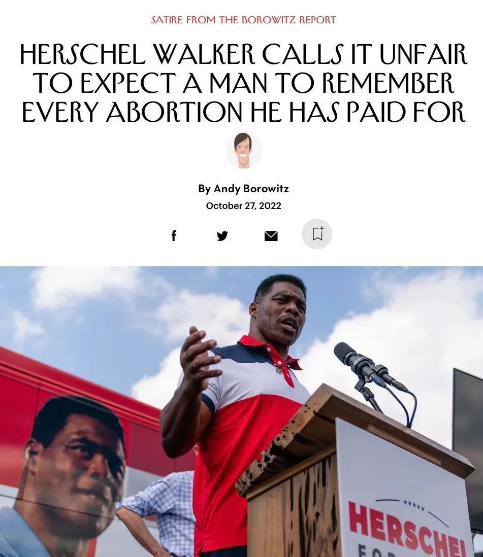 HERSCHEL WALKER CALLS IT UNFAIR TO EXPECT A MAN TO REMEMBER EVERY ABORTION HE HAS PAID FOR