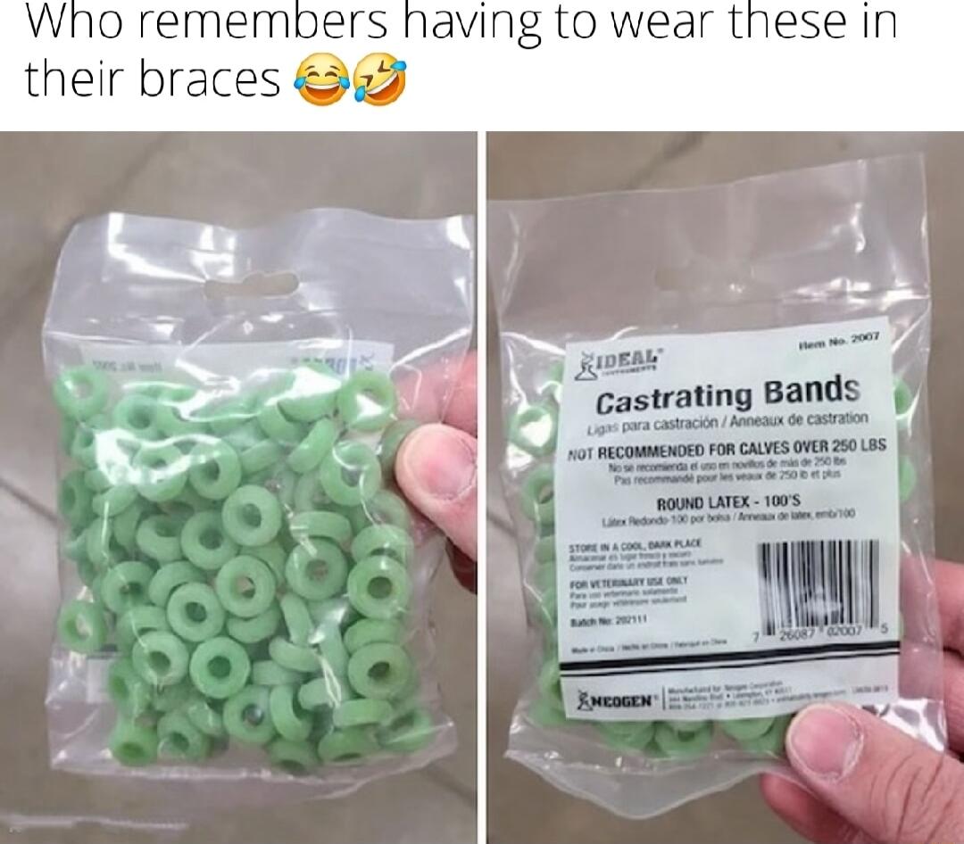 embers naving to wear these in their braces 9 et Gastrating Bands GO s o