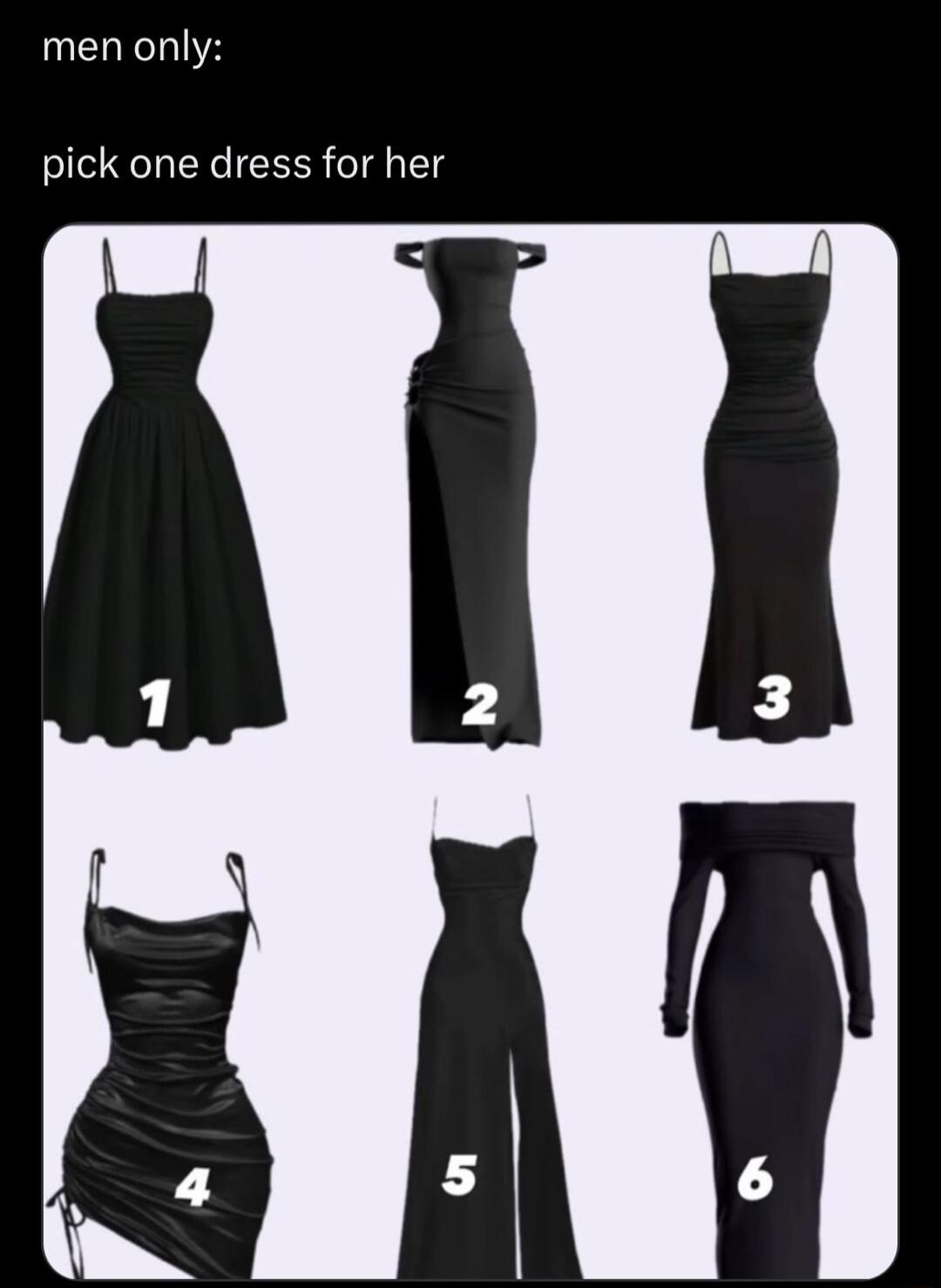 UELELIVE pick one dress for her