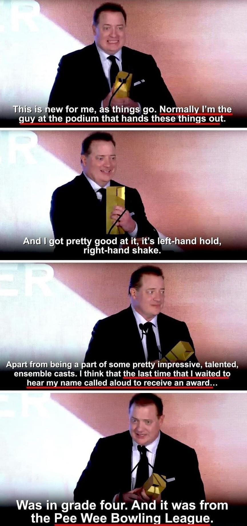 part of some pretty impressive talented ensemble casts think that the last time that waited to hear my name called aloud to receive an award the Pee Wee Bowling Leaque