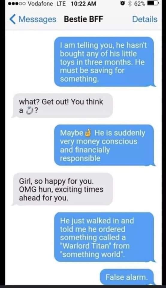 eec0 Vodafone LTE 1022 AM 9 1 62 W Bestie BFF what Get out You think al Girl so happy for you OMG hun exciting times ahead for you