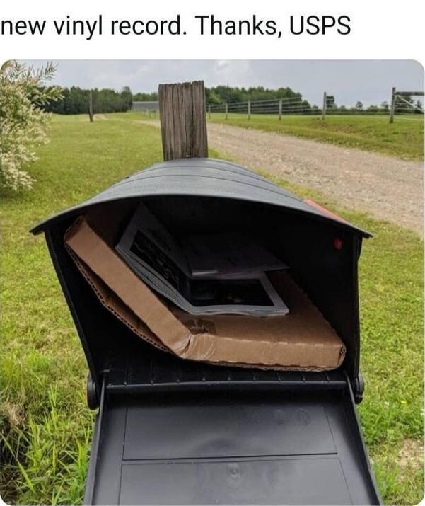 new vinyl record. Thanks, USPS