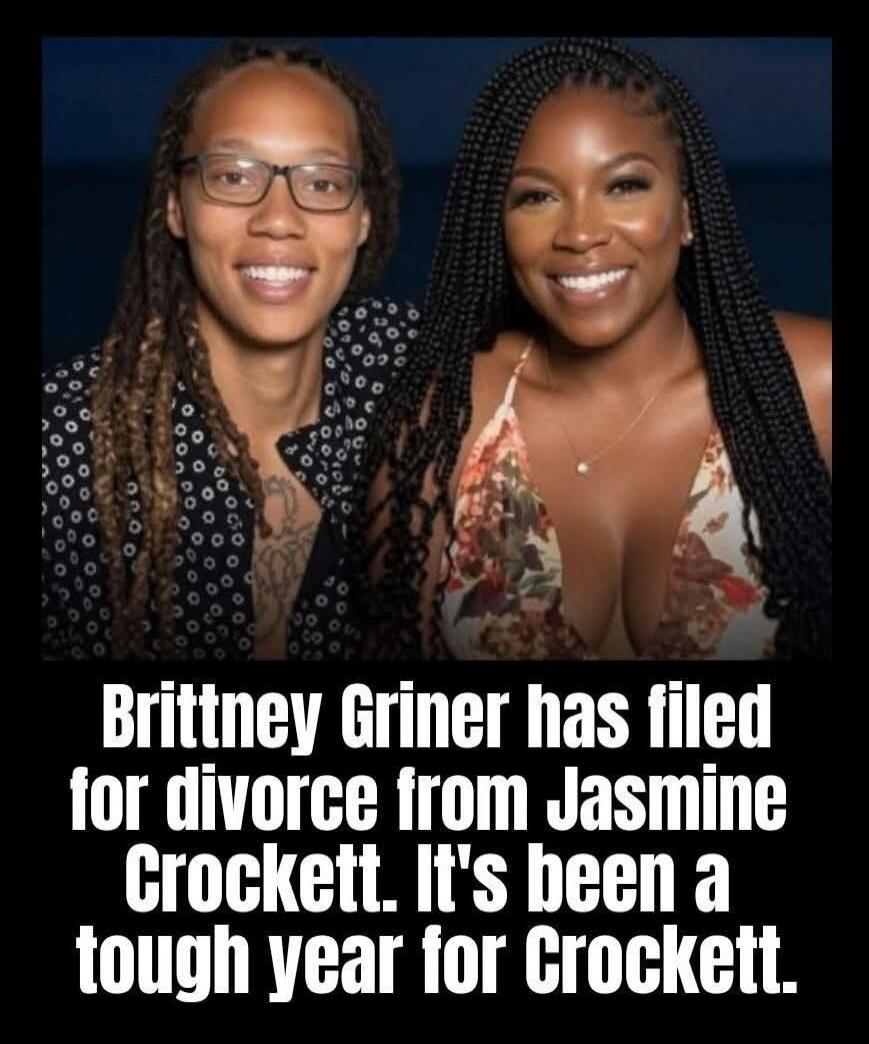 Brittney Griner has filed for divorce from Jasmine Crockett. It's been a tough year for Crockett.