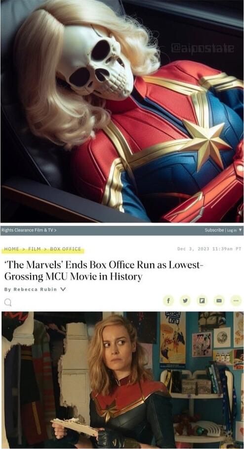 he Marvels Ends Box Office Run as Lowest Grossing MCU Movie in History