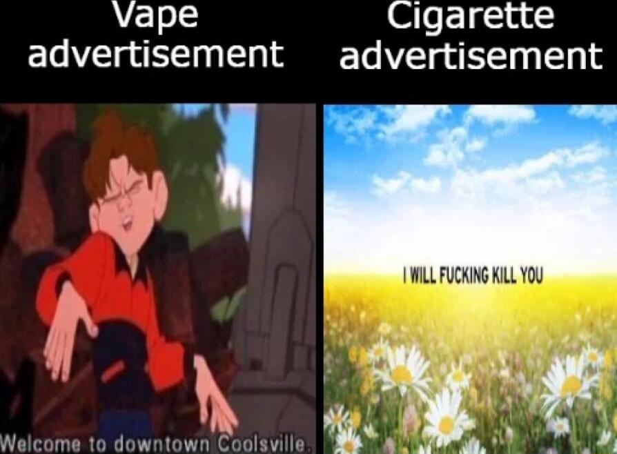 Vape Cigarette advertisement advertisement