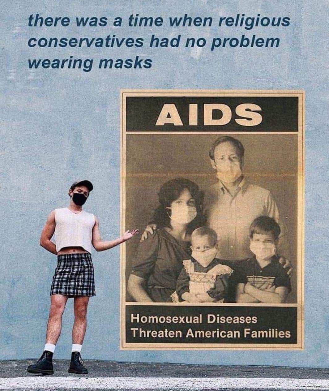 there was a time when religious conservatives had no problem wearing masks IR AR T laytvitr