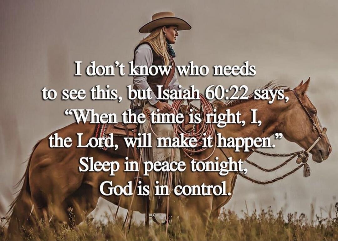 I don't know who needs to see this, but Isaiah 60:22 says, 