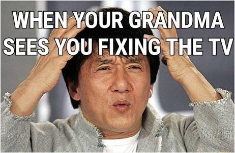 WI EEN OUR GRANDMA SEES ell FIXING THE 1