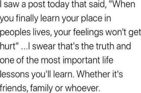 I saw a post today that said, 