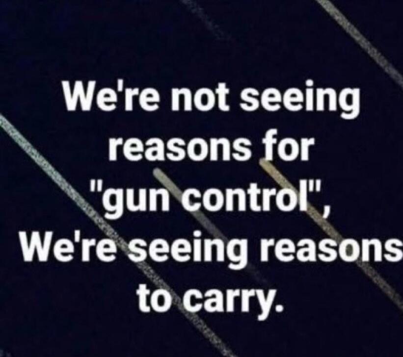 We're not seeing reasons for 