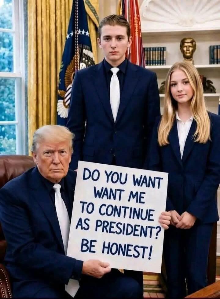 DO YOU WANT WANT ME TO CONTINUE AS PRESIDENT? BE HONEST!